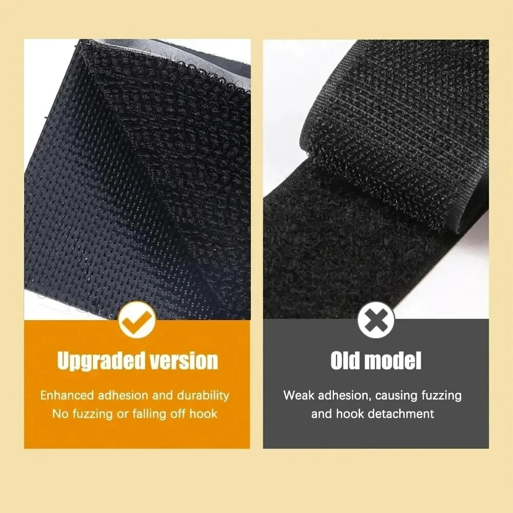 Nylon Double-sided Adhesive Sofa Self-adhesive Foot Pad Invisible Fixing Stickers Punch-free Non-slip Velcro  Self Adhesive