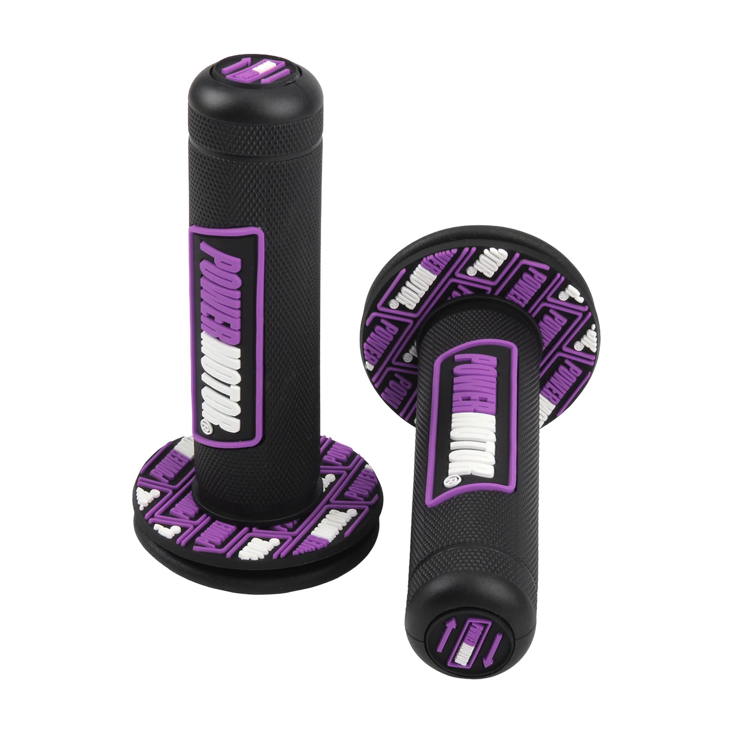 Motorcycle Rubber Grips Powermotor 7/8" 22mm 24mm Handlebar Protection Motocross Dirt Bike Gel Hand Grip Universal Accessories