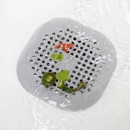 Square Silicone Drain Sticker Bathroom Sewer Hair Filter Drain Cover Household Bathroom Drain Mat