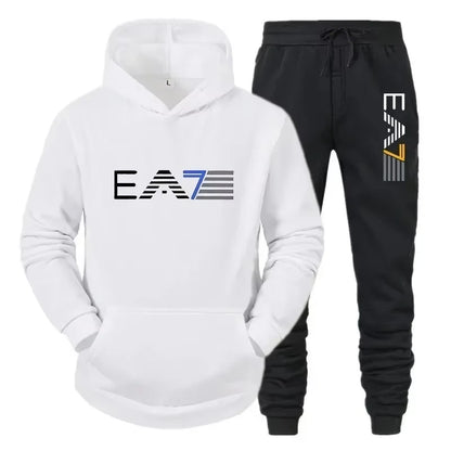 Men's Tracksuit Set: Stylish, Comfortable, and Casual - Autumn/Winter Men's Sportswear Set with Jacket and Pants (Two-Piece Set)