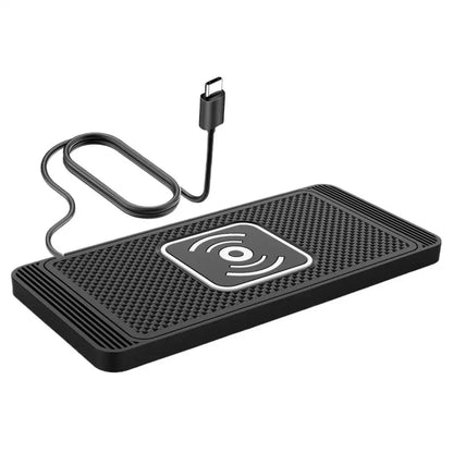 Car Wireless Charging Pad 15W Wireless Auto Phone Charger Pad Automatic Sensing Charging Mat Non-Slip Silicone mat For Phone