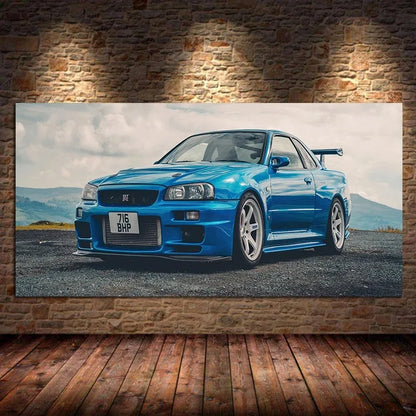 Car Wall Art Picture Vehicle Modern Canvas Painting Poster and Print for Living Room Bedroom Home Decor