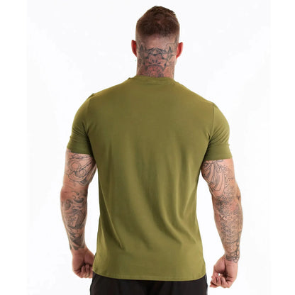 Men Muscle Shirts Slim Fit Cotton Tshirt for Men Workout Fitness Sports Top Tees Casual T Shirt