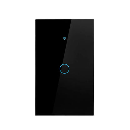 Work with Tuya WIFI Smart Home Wireless Remote Control Switch Light Wall US/EU Glass Touch Panel Voice by Alexa Google Home