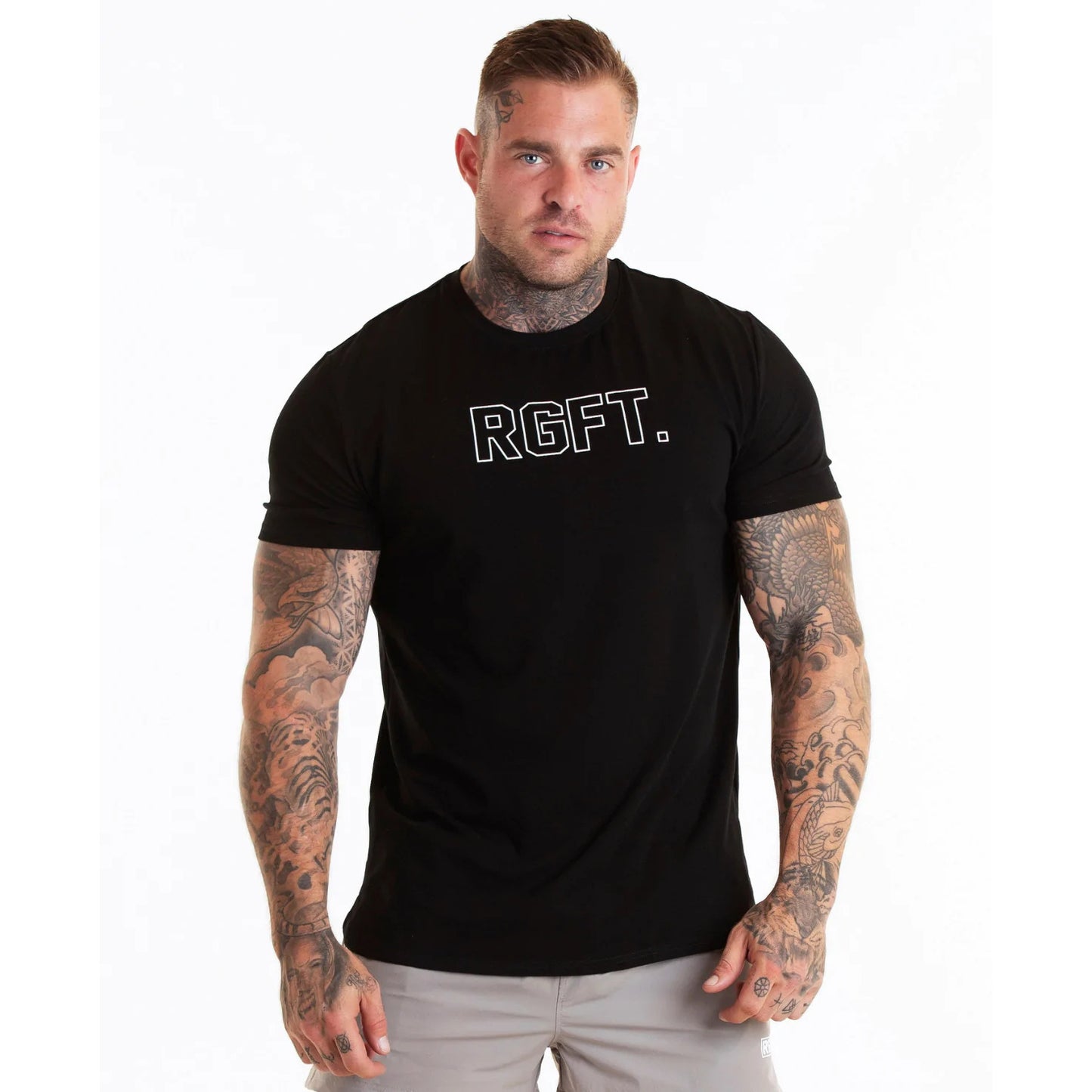 Men Muscle Shirts Slim Fit Cotton Tshirt for Men Workout Fitness Sports Top Tees Casual T Shirt