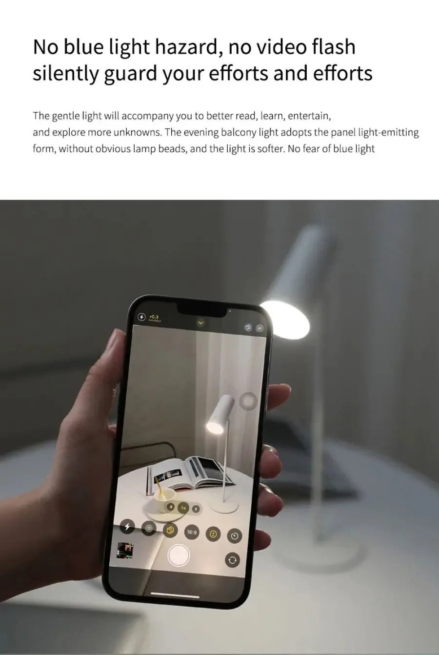 Sunset Eye Protection Table Lamp  USB Touch Dimming Reading Light for Study Flashlight Bedroom Bedside Decor Photo Desk Lamps