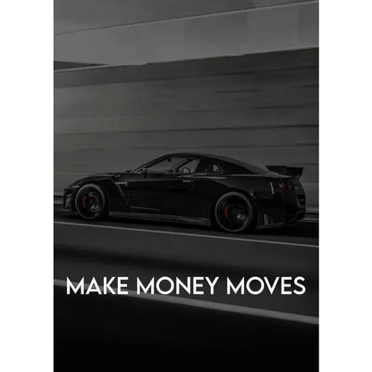 Wall Art Canvas Painting Modern Black Car Nordic Street Luxury Car Poster Black And White Pictures Home Decoration Living Roo