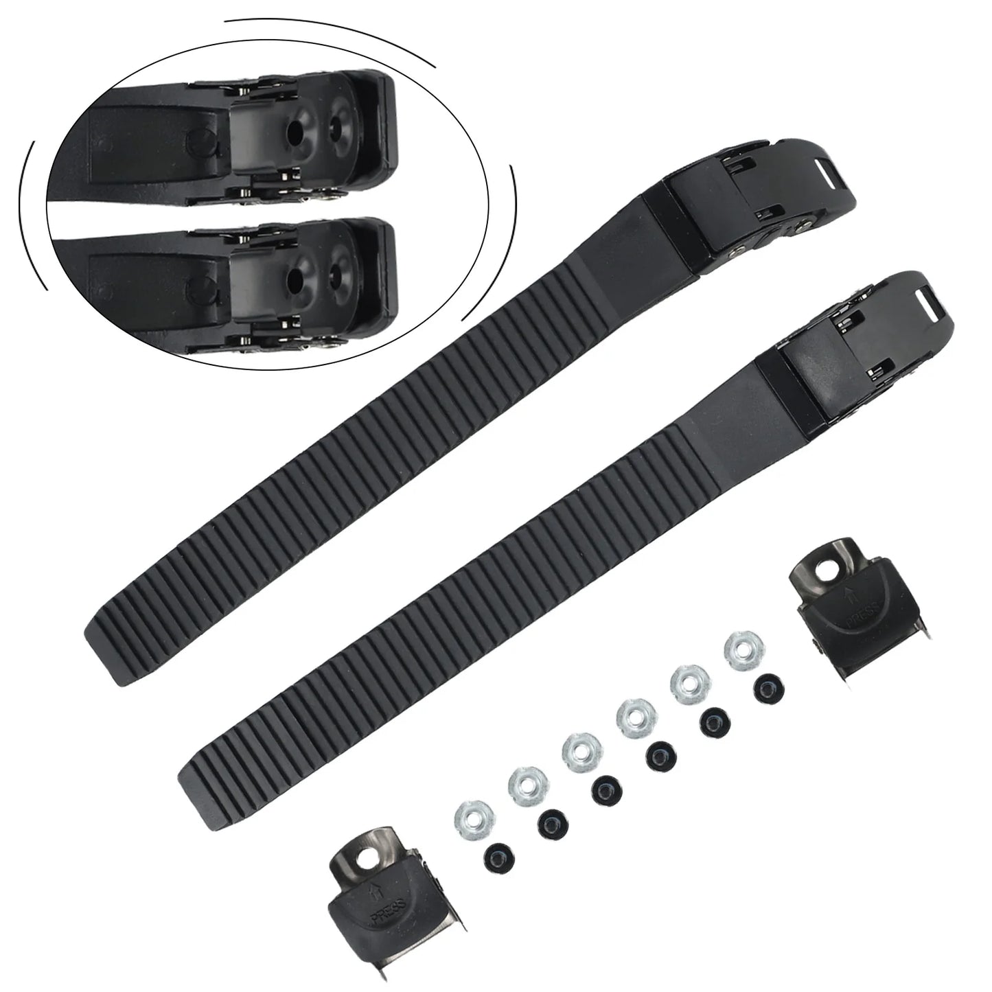 Roller Skates Strap Fastening Straps Lnline Part Safe Shoe 210*22*5mm 2Pcs Accessories Buckle Hockey Easy To Use