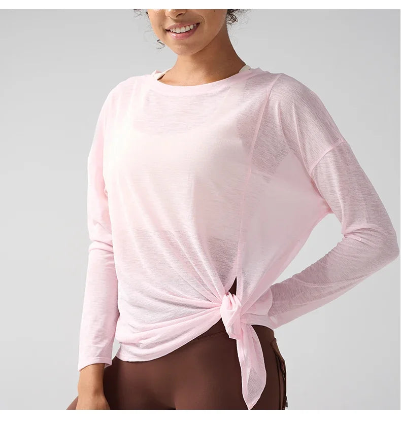 Women's Fitness Sports T-shirt Summer Loose Short Sleeve Quick Drying Gym Running Top Female Leisure Clothing👚