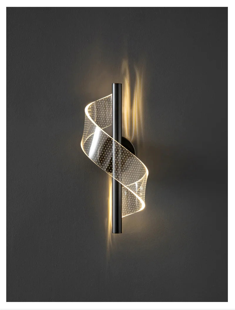 Nordic LED Wall Lamp Indoor Lighting For Bedroom Bedside Parlor Background Wall Light Modern Indoor Decoration Sconces