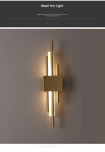 Nordic Led Wall Lamp Indoor Lighting Bathroom Wall Sconces Light Fixture Living Room Corridor Bedroom Decoration Wall Lights