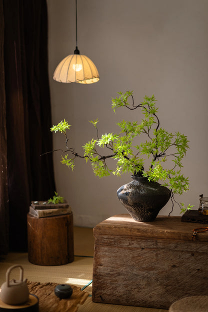 Artificial Green Plants To Welcome Guests Pine Maple Leaves Fake Flower New Chinese Style Simulated  Bonsai Flower Decorations