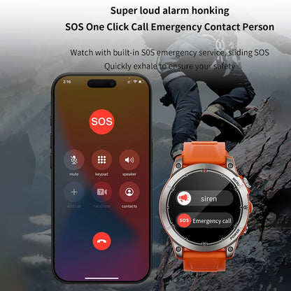 Smart Watch Man Fitness Tracker Miltary Connected NFC Compass Aiweile AW45 Sport Bluetooth Call Siri Dialing Korean Hebrew Games
