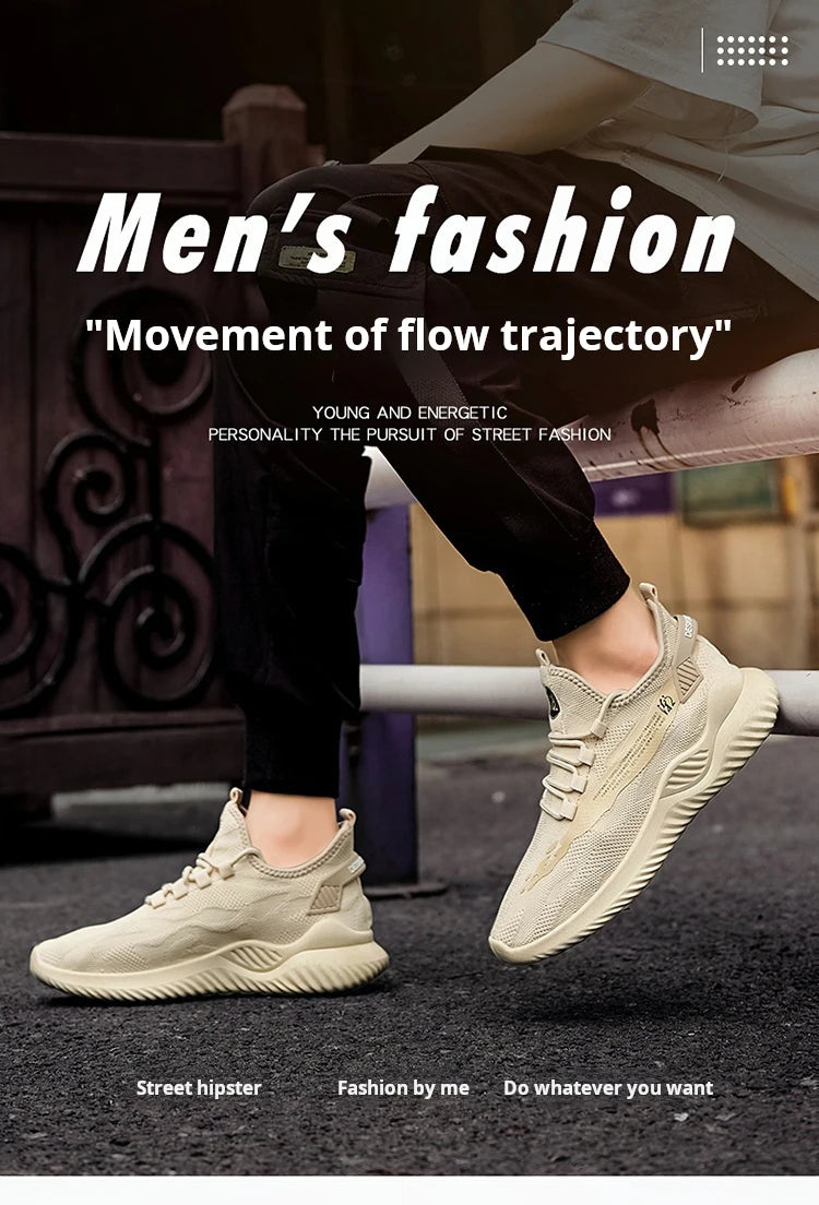 Men Sneakers 2026 Men Tennis Shoes New Fashion Spring and Summer Leisure Walking and Running Breathable Flat Bottom Gym Sports