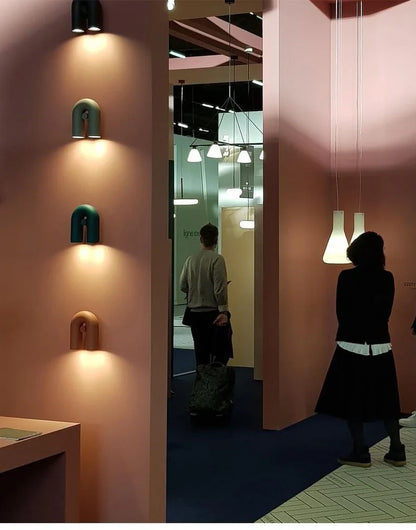 Nordic LED Wall Light U Shaped Art Lamps For Bedroom Bedside Living Room Corridor TV Background Home Indoor Simple Decor Fixture