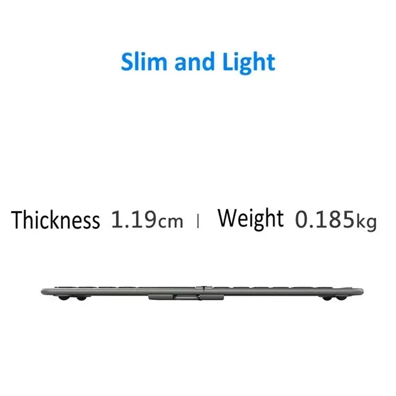 Foldable Bluetooth Keyboard USB Type C for Windows Android IOS for iPad Computer Tablet PC Phones Mice Key Board 3-Device Sync