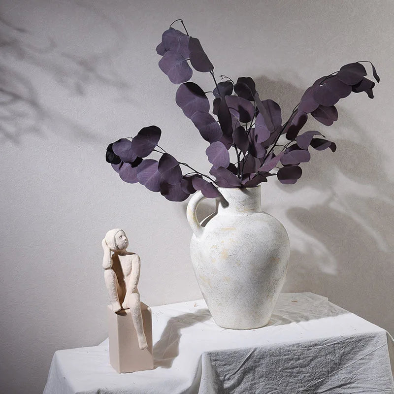 Ceramic Vases Retro Style Homestay Decorations Antique Hotel Art Flower Arrangements Home Decor Items