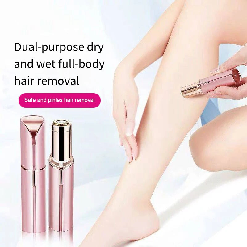 HOMEFISH Lipstick-Shaped Electric Hair Remover Eyebrow Shaper Women's Hair Removal Device Mini Facial Hair Removal Instrument