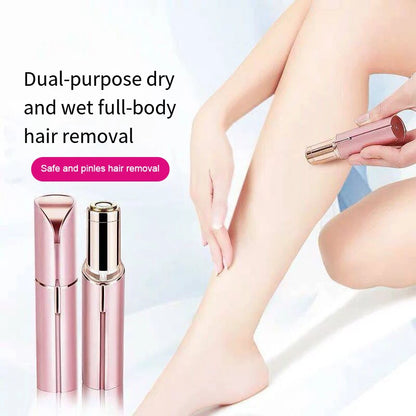 HOMEFISH Lipstick-Shaped Electric Hair Remover Eyebrow Shaper Women's Hair Removal Device Mini Facial Hair Removal Instrument