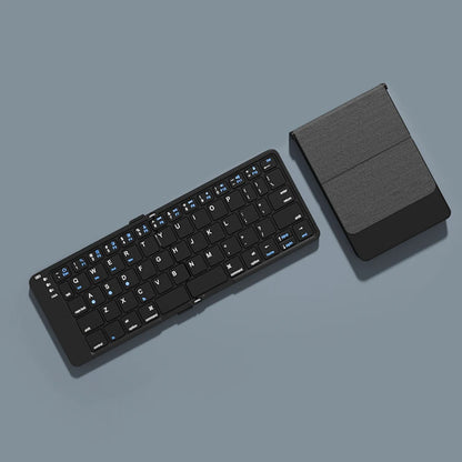 Foldable Bluetooth Keyboard Wireless Folding Keyboard for iPhone ipad Smartphone Mini Rechargeable Travel Keyboard Russia/Korea