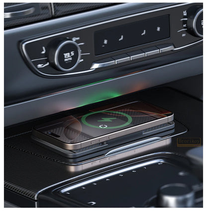 Magnetic Wireless Car Charger 15W Charging Pad Charger Wireless Charger Car Non-Slip Type C For iPhone 17 16 15 14 Pro Xiaomi 17