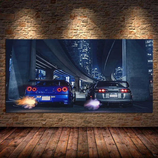 Car Wall Art Picture Vehicle Modern Canvas Painting Poster and Print for Living Room Bedroom Home Decor