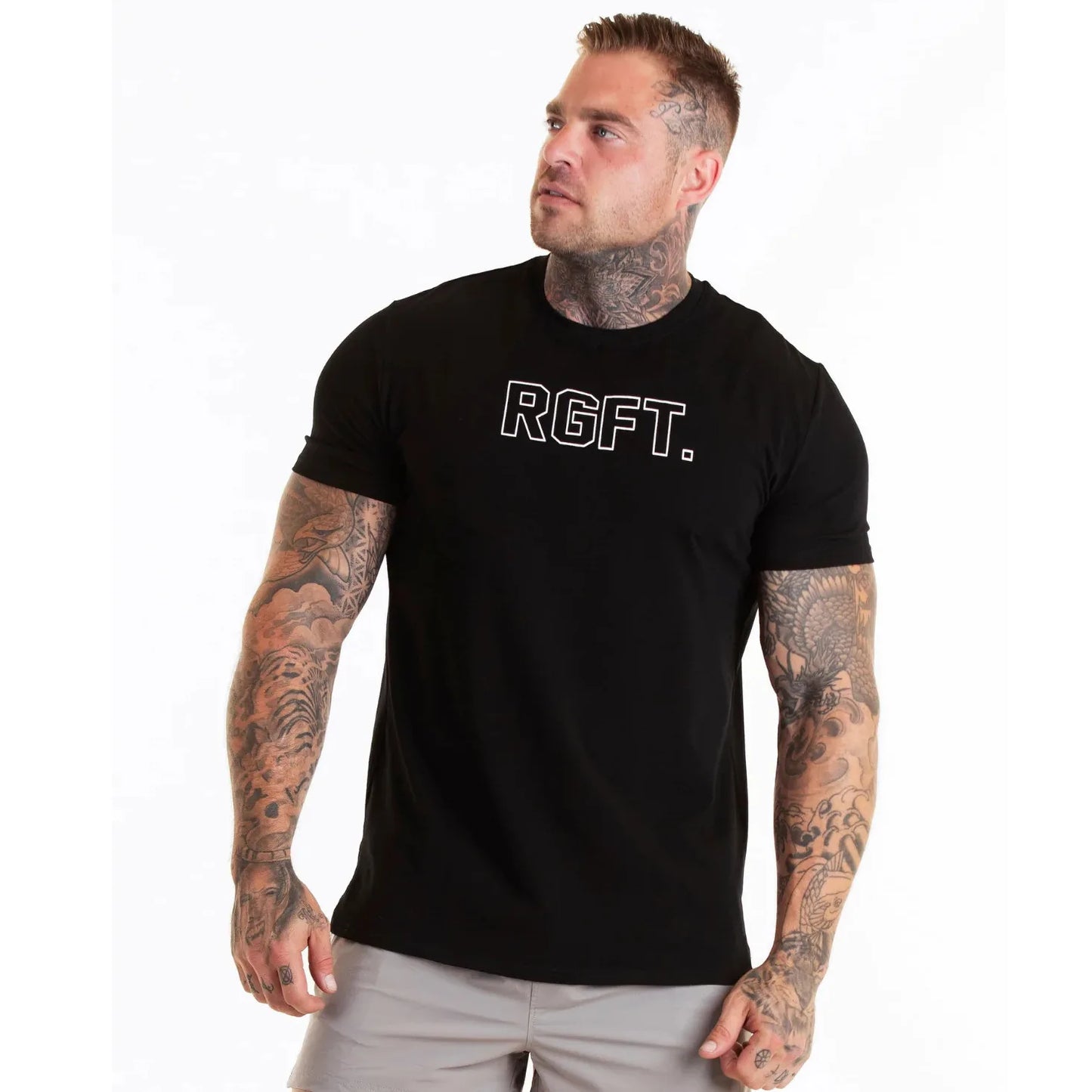 Men Muscle Shirts Slim Fit Cotton Tshirt for Men Workout Fitness Sports Top Tees Casual T Shirt