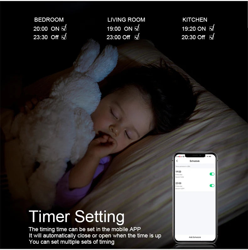 Work with Tuya WIFI Smart Home Wireless Remote Control Switch Light Wall US/EU Glass Touch Panel Voice by Alexa Google Home