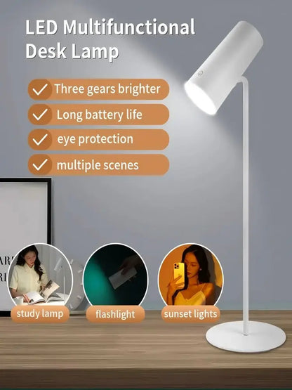 Sunset Eye Protection Table Lamp  USB Touch Dimming Reading Light for Study Flashlight Bedroom Bedside Decor Photo Desk Lamps