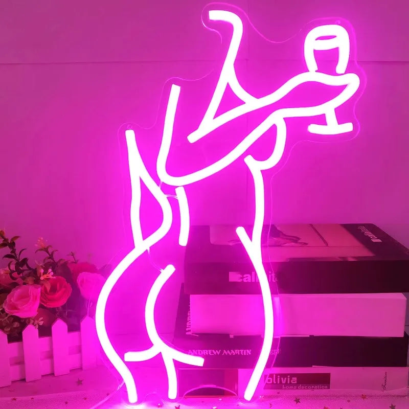 LED Neon Sign USB Powered Neon Signs for Wall Decor Aesthetic for Game Room Man Cave Bedroom Club Party Bar Shop Nightlight