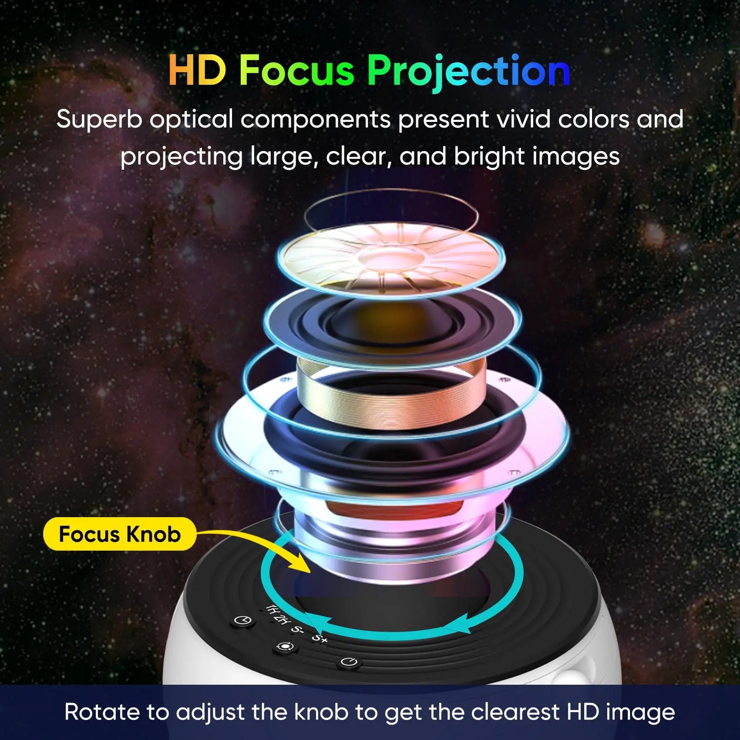 Galaxy Projector for Bedroom Home Planetarium Projector Lamp LED Space Galaxy Lamp Ceiling Room Decor for Kids Adults Projector