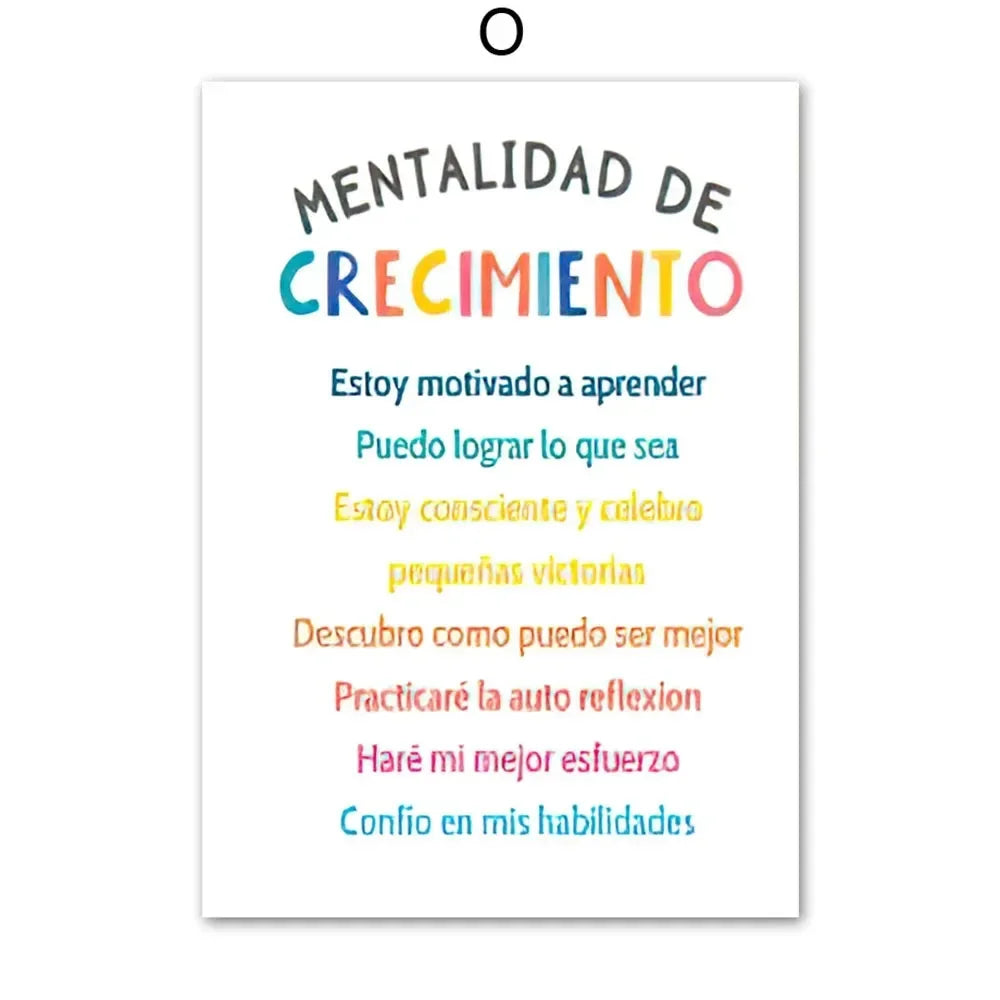 Wall Art Canvas Painting Spanish Calming Corner Psychology Mental Health Nordic Posters And Prints Wall Pictures School Decor