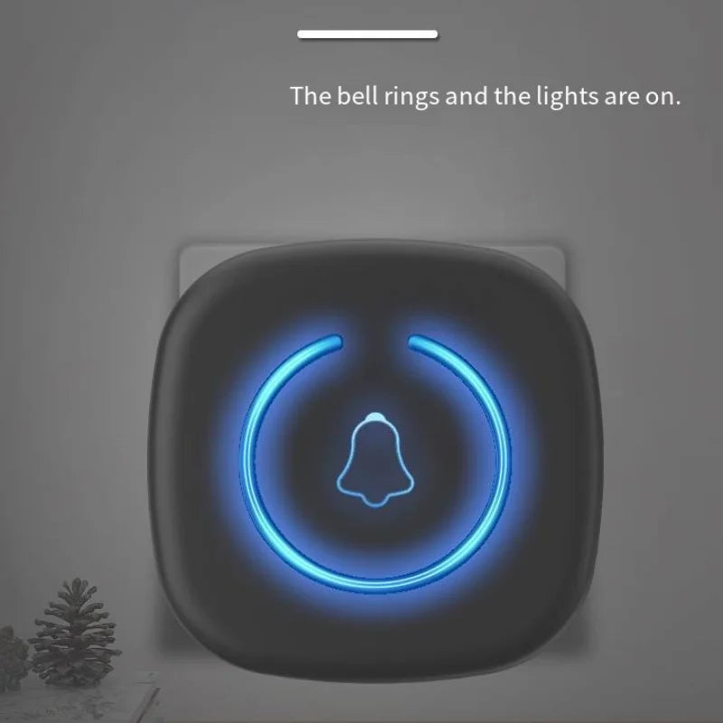 Smart Wireless Doorbell 300M Long-Distance - 60 Custom Melodies US/EU/UK Plug Welcome Doorbell for Home Hot Sale Free Shipping