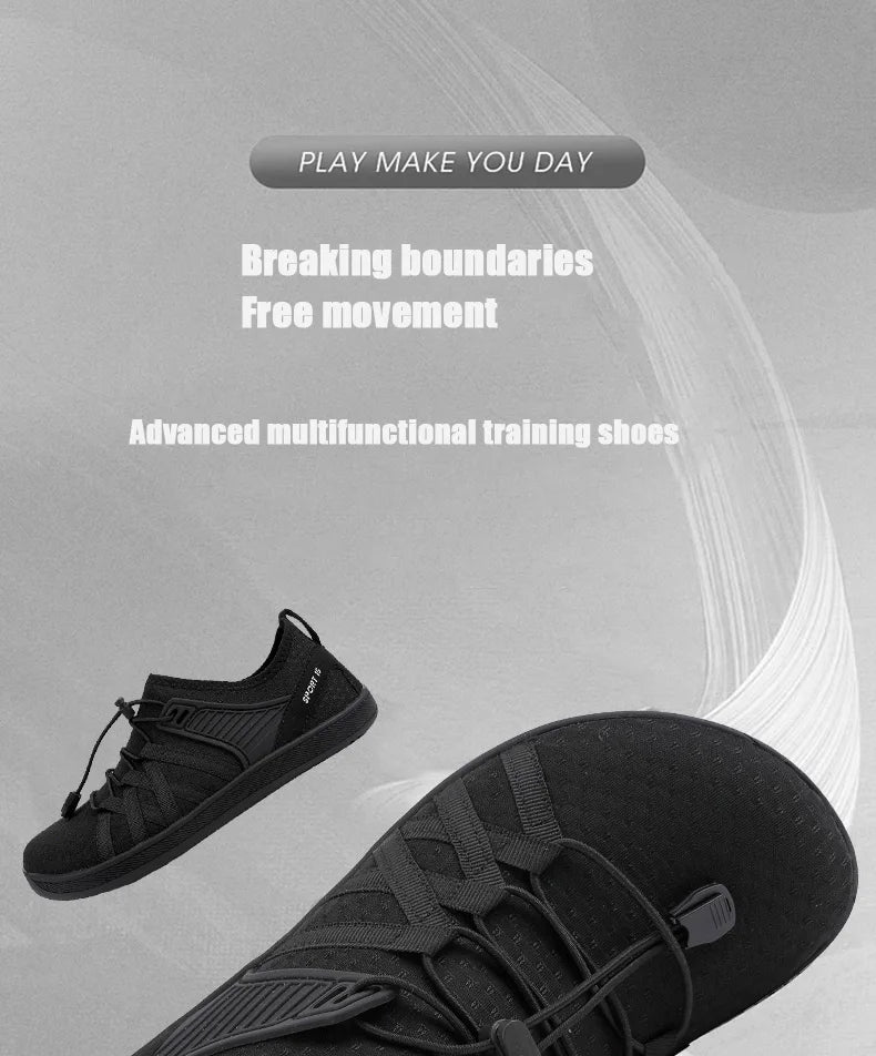 New Minimalist Shoes for Men Wide Toe Barefoot Casual Sneakers Women Mesh Breathable Unisex Sneakers Lightweight Walking Shoes