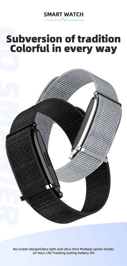 2026 Fitness Tracker Smart Bracelet Pedometer No Screen Breathable Sport Wristband Call Reminder Heart Rate Monitor Smartwatch