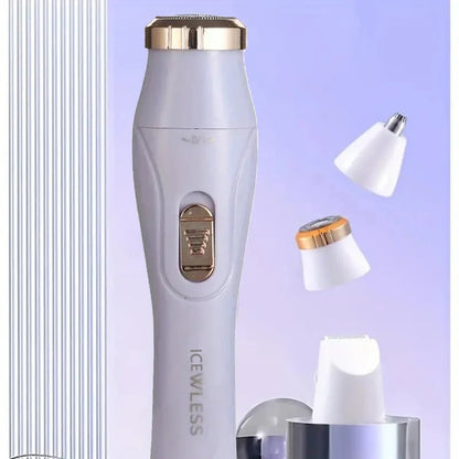 3-in-1 electric hair removal set, USB rechargeable nose hair trimmer, underarm, leg hair, nose hair removal device