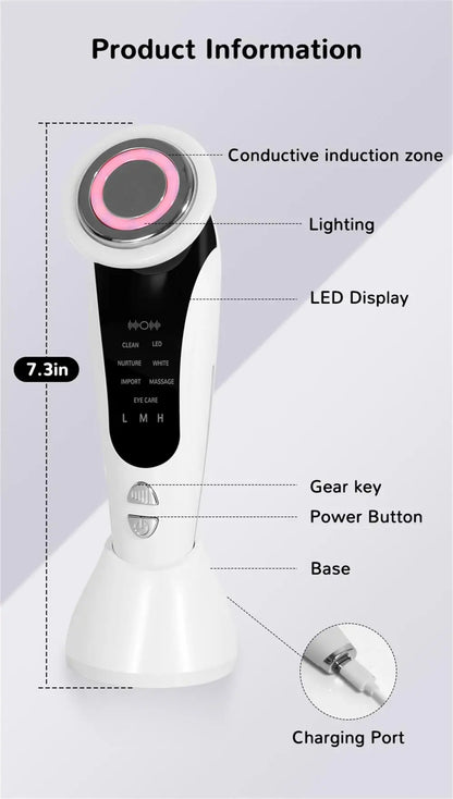 Facial Device Massager Machine Home Use Face Neck Skin Care Firming Equipment Tightening Rejuvenation Lifting Beauty Instrument