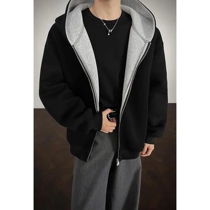 Plus Size Zip Up Hoodie for Men Women | Full Zipper Front Oversized Sweatshirt, Soft (M-5XL) | Casual Comfort Autumn Clothing