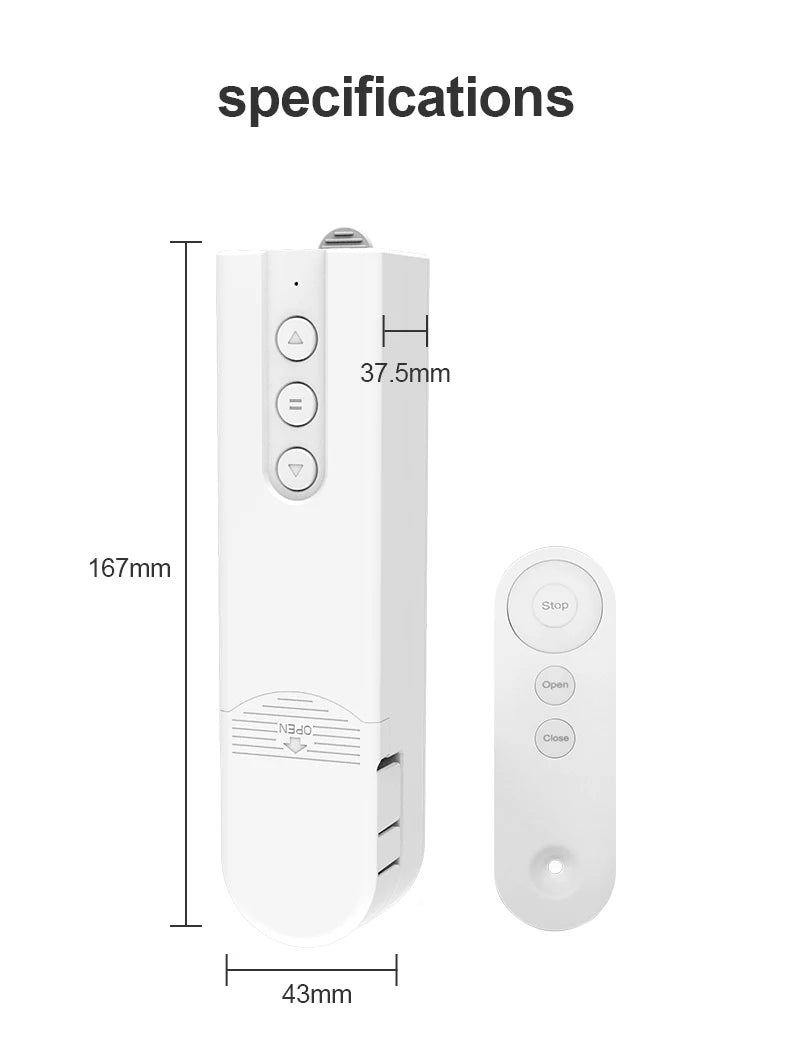 Tuya Smart Blind Motor USB Wifi  Automatic Electric Roller Shutter Shadows App Control Lifting Curtain Opening Closing Driver