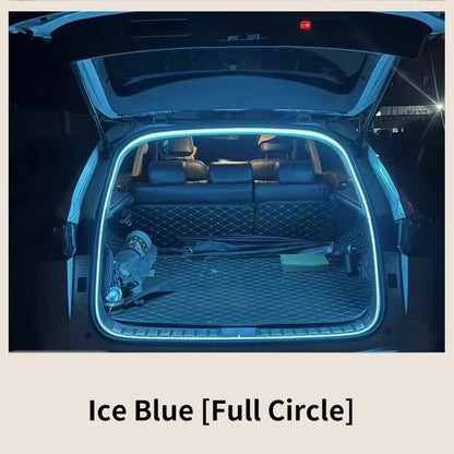 Car high brightness trunk lighting ambient light interior decoration LED wiring free automatic sensing tailgate light strip