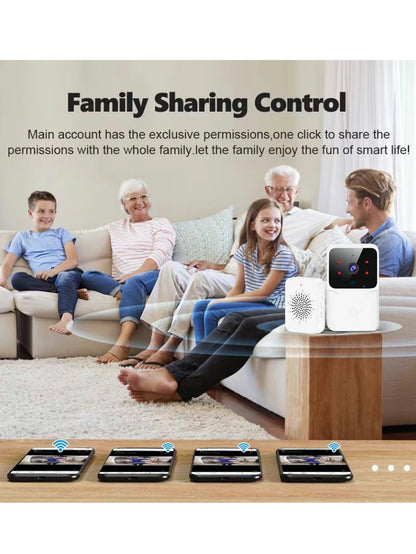 HD Night Vision Low Power WIFI Rechargeable Video Doorbell 1 Drag 1 Intelligent Security Home Intercom