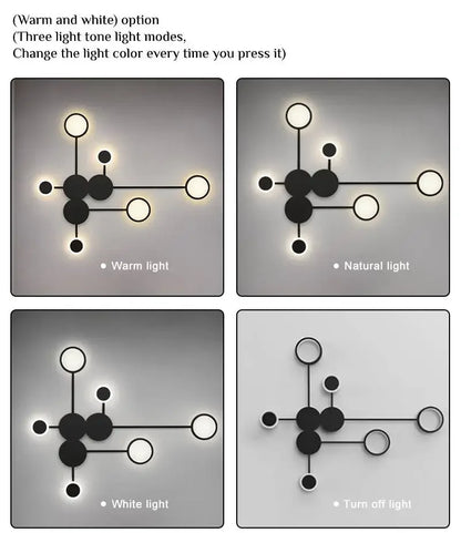Nordic Modern Wall Lamp Led Minimalist Wall Light  Living Room Bedroom Staircase Light Home Decoration Bedside Wall Sconce Lamps