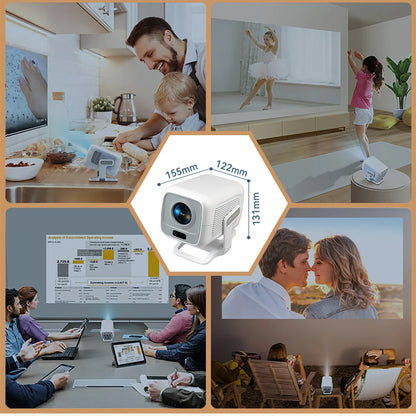 PROGAGA PG370 1080P Full HD Projector For Movie WiFi Android Projector 4K PG370 Smart TV Home Theater Mini Portable Video Beamer