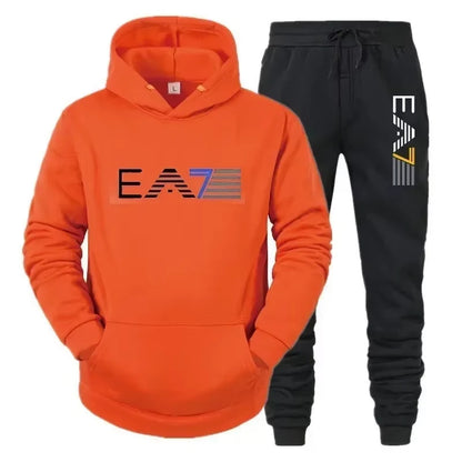 Men's Tracksuit Set: Stylish, Comfortable, and Casual - Autumn/Winter Men's Sportswear Set with Jacket and Pants (Two-Piece Set)