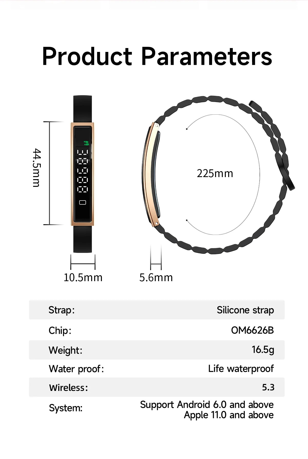 New Sport Fitness Tracker Smart Bracelet Heart Rate Blood Oxygen Monitor Pedometer Call Reminder Smartwatch Band for Men Women