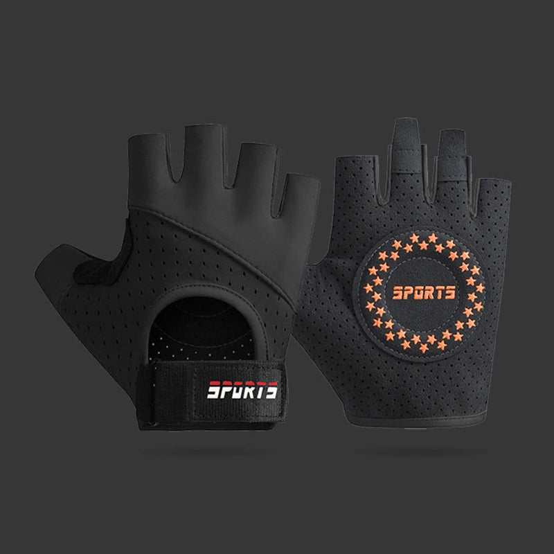 Fitness Yoga Gloves for Men Women Gym Hiking Summer Ice Silk Breathable Gloves Cycling Anti Slip Exercise Weightlifting Gloves