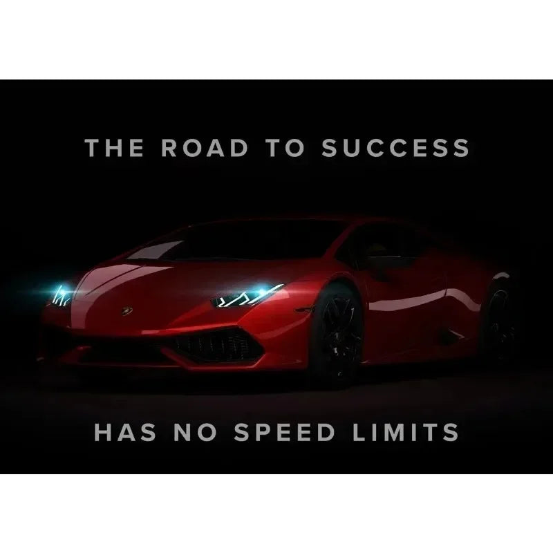 Wall Art Canvas Painting Modern Black Car Nordic Street Luxury Car Poster Black And White Pictures Home Decoration Living Roo