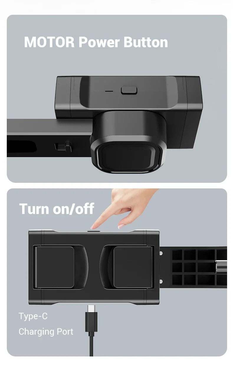 Cellphone Gimbal Stabilizer for Smartphone Mobile 1-Axis Anti Shake Selfie Stick Handheld Video Tripod Phone Holder for iPhone