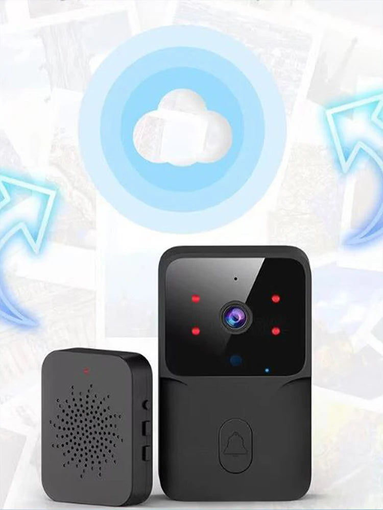 HD Night Vision Low Power WIFI Rechargeable Video Doorbell 1 Drag 1 Intelligent Security Home Intercom