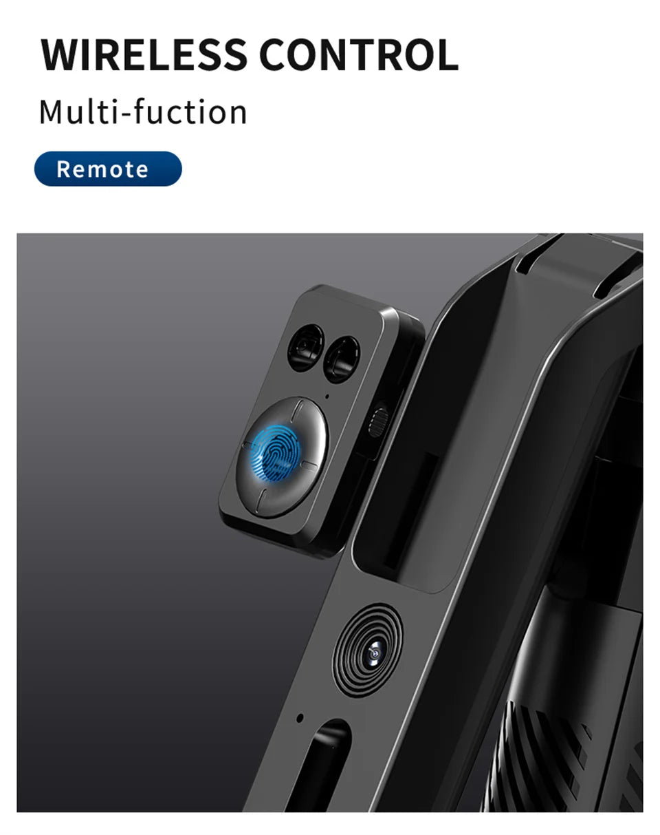 MEUYAG Selfie Stick Gimbal Stabilizer For Smartphone With Bluetooth Remote Intelligent Follow-Up Anti Shake Pan Tilt Tripod